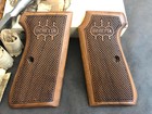 Beretta 1934 1935 7 65mm 32 Acp Turkish Walnut Wood Grips  Handmade  Checkered A