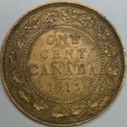 1915 Canada Large One Cent - Old Cleaning  lot 1 