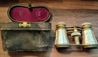 Antique Opera Glasses - La Corova Paris-french Mother Of Pearl Binoculars   Case