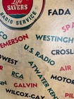 Vintage Sign Radio Repair Cardstock Easel Back Missing
