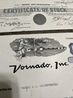  lot Of 2  Vornado Inc  Stock Certificate