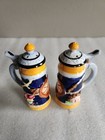 Vintage Ceramic Beer Stein Shaped Salt And Pepper Shakers     5     Tall