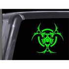 Biohazard Gasmask Vinyl Decal  Car Window Sticker