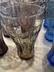 Coca-cola Glasses  6    Tall  Lot Of 12  See Pictures  Various Colors 