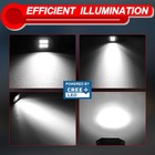 2x 5  120w Flush Mount Cree Led Light Bar Combo Pods Offroad Driving Reverse 4wd