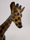 Handmade African Wood Giraffe Statue 10 5    Tall Kenya Hand Carved