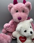 Valentine Plush Dan Dee Pink Hot Stuff Bear 12    Gift Just Friend Love Toy