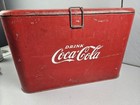 Vintage Coca Cola Cooler With Rare Insert Progress Refrigeration Co