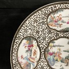 Antique 19th C  Qing Dynasty Chinese Export Famille Rose Large Porcelain Plate