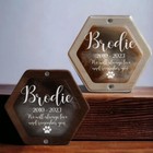 Custom Pet Hair Keepsake Memorial Box  Engraved Loss Of Pet Gifts  Dog Lovers