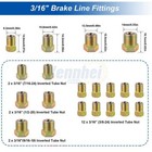 Copper Nickel Brake Line Tubing Kit 3 16 Od 25 Ft Coil Roll All Size Fittings Us