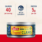 Wild Caught Chopped Clams Canned  6 5 Oz Can  pack Of 6  - 5g Protein Per Servin