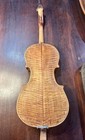 Rare Antique Violin  Parts With Nippon Bow And Wooden Coffin Case