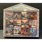 Thomas Kinkade 12 Days Of Christmas Mini Puzzles   Tins Makes 1 500 Piece Puzzle