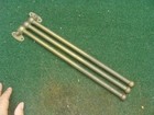 Vintage Brass Railroad Train Hat Towel Rack Wall Mount Pullman 14 