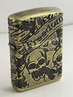 Freedom Skull Design 49035 Antique Brass 2022 Armor Zippo Lighter New B72