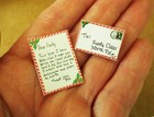 1 12 Scale Santa Claus Letter Miniature Dollhouse Christmas Holiday Mail 1 12