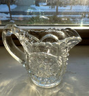 Oneata Chimo Toy Creamer Riverside Glass  592 Eapg Clear Antique 1907  Euc