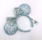 Us Disney Parks Minnie Mouse Frozen Arendelle Aqua Sequin Ears Headband