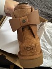 Ugg Bailey Leather Bow Boots Wsize 8 - Ultra Mini Ultra High Quality