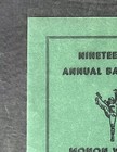 Monon Valley Football Officials Assoc  Banquet Program Charleroi Elks Club 1954