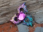 Rainbow Flames Metal Fidget Spinner Toy Boys Girls Kids Adults Adhd Focus