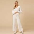 New Softies Waffle Marshmallow V-neck Luxe Lounge Set Multiple Colors In Hand