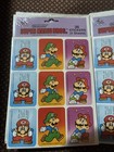 Vintage Super Mario Bros  Stickers Nintendo artis New old Stock 2doz