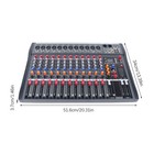 12-channel Usb Bluetooth Live Studio Audio Mixer Power Mixing Console Board Pro