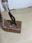 Vintage Aboriginal Witch Doctor Doll With Wooden Base  5   Pre-owned