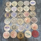 198 Vintage Wooden Nickels Several Areas Of United States