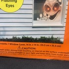 Halloween Light Up Corner Creature Window Decal Flashing Eyes Ghoul Ghost