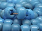 Antique Venetian Padre Beads Skyblue African Trade Glass Bead 30    Long 125 Beads