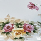 Porcelain Nippon Dresser Vanity Tray Roses Floral Japan Vintage Hand Painted 