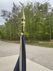 Dettra Flag Base  Pole And State Of Michigan Flag 