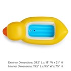 Inflatable Baby Bathtub With White Hot   Heat Alert  Classic Yellow Ducky