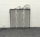 Victorian Antique Wrought Iron Metal Gate 4   7    Tall Vintage Shipping Available