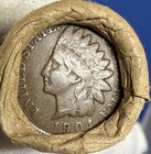 Unsearched Old Estate Wheat Cent Roll Indian Head Vintage Penny Silver Dime