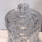 Vintage Solid Cut Crystal Biscuit Jar Or Ice Bucket - Home Decor