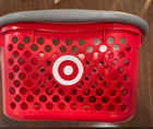 Real Authentic Target Full Size Shopping Basket Red Bullseye Logo Storage