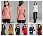 New Women Thermal Mini Waffle Long Sleeve Crew Neck Henly T-shirt Top S-l