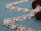 Antique French Bobbin Lace Trim Ribbon Cotton Dentelle Du Puy Vintage Yard
