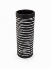 Haeger Ceramic Vase Black White Modernist Vintage Cylinder Mid Century Modern