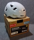  139 New Bern Hudson Mips Helmet White Satin Led Detail Light Adjustable Visor