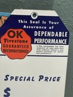 Vintage Firestone Service Hang Tag  Lot Of Three  Unused