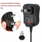 Ac dc Adapter Switching Power Supply W  6 Selectable Plugs 3 4 5 5 6 7 5 9 12v