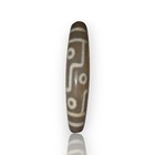 Old Tibetan 9 Eyes Dzi Bead 100  Genuine