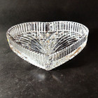 Waterford Heart Tray   Dish  Cut Lead Crystal  Heart  6   Made In Ireland