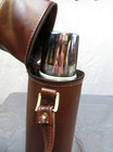 Aladdin Stanley A-944c Quart Green Thermos Bottle Leather Case Vintage
