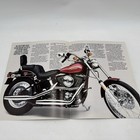 1986 Harley Davidson Softail Custom Brochure Poster Motorcycle Original Unused
